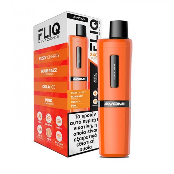 AVOMI FLIQ Fizzy Edition 4x2ml 20mg 2.400 Puffs