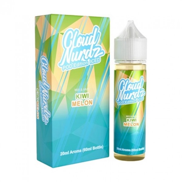 Cloud Nurdz Kiwi Melon Pod Edition Iced 20ml-60ml   FLAVORSHOT