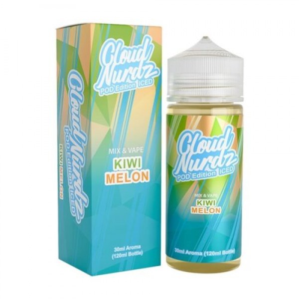 Cloud Nurdz Kiwi Melon Pod Edition Iced 30ml-120ml  FLAVORSHOT