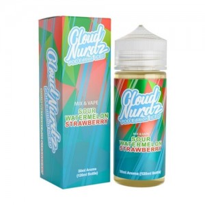 Cloud Nurdz Sour Watermelon Strawberry Pod Edition Iced 30ml-120ml  FLAVORSHOT
