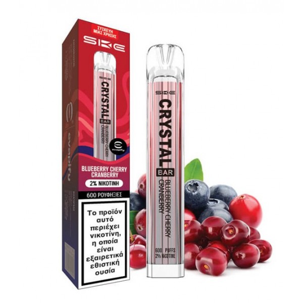 Crystal Bar Blueberry Cherry Cranberry 2ml 20mg