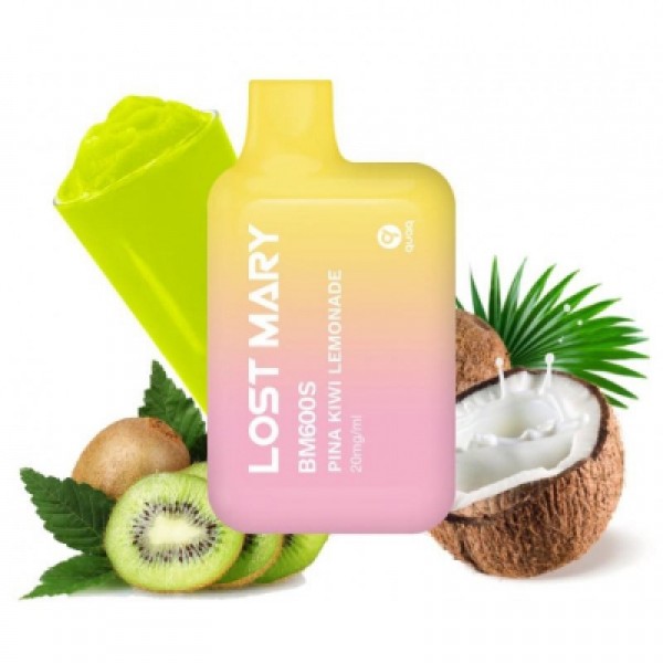 LOST MARY  BM600S 20mg 2ml Pina Kiwi Lemonade DISPOSABLE (μίας χρήσης)