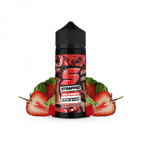 Strapped Reloaded Strawberry Sour Belt Flavour Shot 120ml