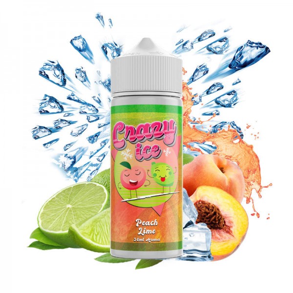 Crazy Ice Peach Lime Flavour Shot 120ml FLAVORSHOT
