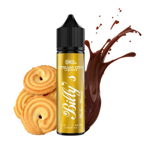 Steam City Billy's Praline Biscuit Flavour Shot 60ml FLAVORSHOT